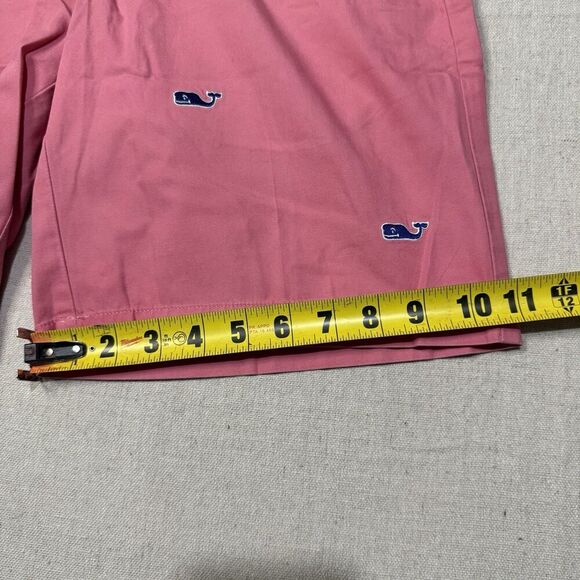 Vineyard Vines Breaker Shorts Mens 32 Pink Whale Chino Preppy Summer 9” Inseam - Picture 6 of 6